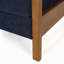 Fauteuil inclinable manuel en tissu et bois