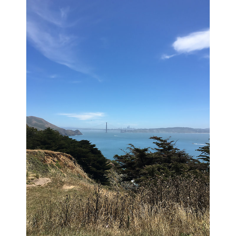 Décalcomanie murale vue de marin en californie, H 18 po x l 14 po
