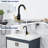 Single Handle Stainless Steel Bar Kitchen Faucet With Swivel Spout And Deckplate-105268414