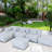 outdoor 3 piece outdoor modular bean bag sofa set, water repellent olefin fabric patio furniture for small backyard-1788658776