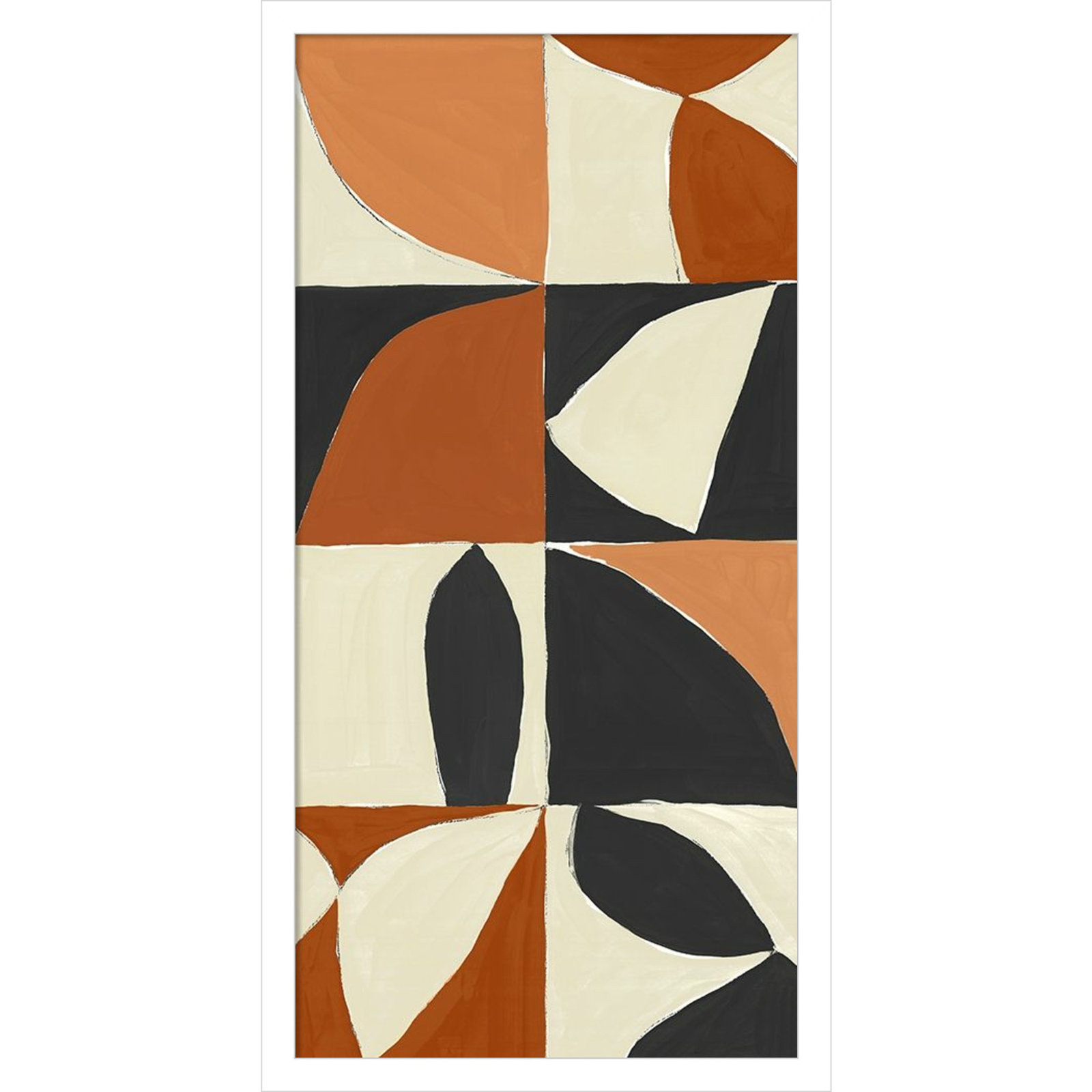 Honoring Matisse Warm by Isabelle Z, White, 25" H x 13" W x 1" D