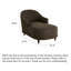 Chaise longue légère et luxueuse en bois massif et laine d'agneau pour chambre et salon
