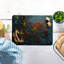 Impression de carte du monde moderne sur une planche à découper rectangulaire en verre, idéale pour la cuisine et le pique-nique avec un design personnalisé unique-114446894