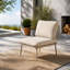 Chaise modulaire modulaire, siège sans accoudoirs moderne pour cadre en acier
