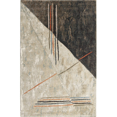 Chuan Abstract Flat Weave Area Rug