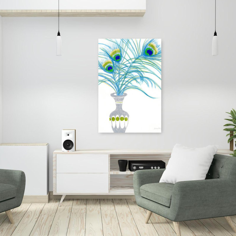 Contemporary Art Delicate Contemporary Wall Art by Janel Bragg - Wrapped Canvas Print, 91.44 cm H x 60.96 cm W