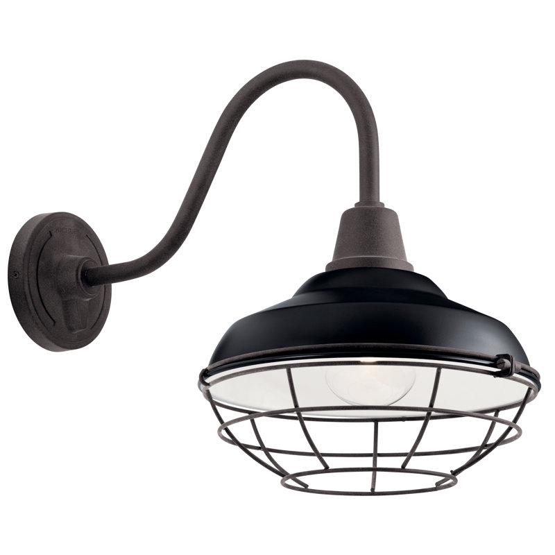 Mur extérieur Hemlen 1Lt, Noir, H 16,25 po x l 12,5 po x P 21 po