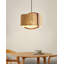 Lustre rétro en bois massif de corde de chanvre américain