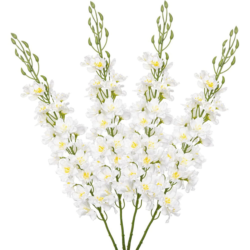 Delphinium blanc avec fleurs artificielles ...