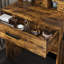 Table de coiffeuse avec miroir à DEL et tabouret-118027889-118027893