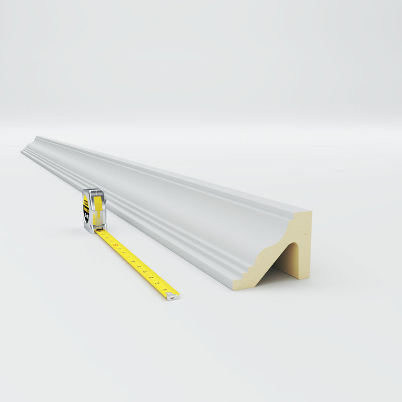 Primed White Polyurethane Crown Moulding for Ceilings