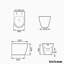 Belfry Bathroom Lappin 1.59L LPF Round Back To Wall Toilets (Seat Not Included)