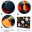 «Orange and Blue Geometric Abstractions I», reproduction d'art sur toile-738948860-738948859
