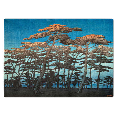 Tempered Glass Autumn Woodland Chopping Board