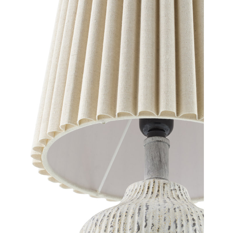 Zelman Table Lamp, Tan, Wheat