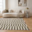 Loft Modern Striped Living Room Area Rug and Runner Soft Pile-124621633-124621634