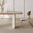 Light luxury cream style dining table set-106883611