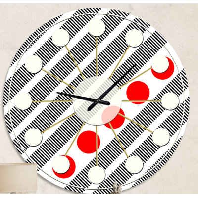 Horloge murale rétro Mid-Century