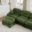 Canapés modulaires confortables en compression en chenille, canapé modulaire moderne en U pour la maison