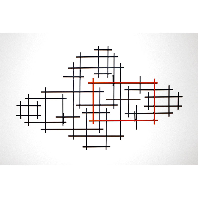 Rectangulation Handmade Metal Wall Decor by Karo Martirosyan