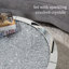 Round Coffee Table Mirrored Diamonds Inlay