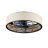 20"  Low Profile Fabric Farmhouse Bladeless Ceiling Fan With Remote Control,Low Profile Modern Enclosed Ceiling Fans With Reversible Motor For Living Room, Bedroom,Kitchen--Not Included Bulbs