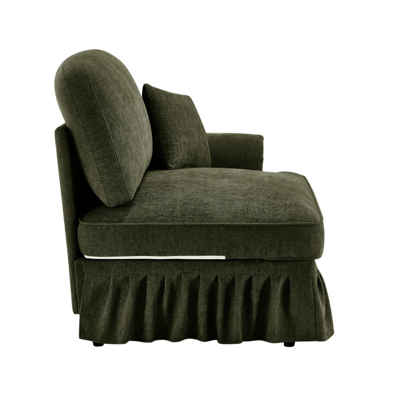 Canapé RSF Chenille avec 1 coussin - Vert, Vert