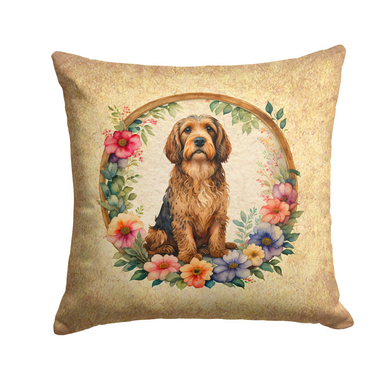Outdoor Throw Pillow, 14" H x 14" W x 3" D