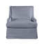 Royce 35" Wide Linen Slipcovered Armchair-49281066