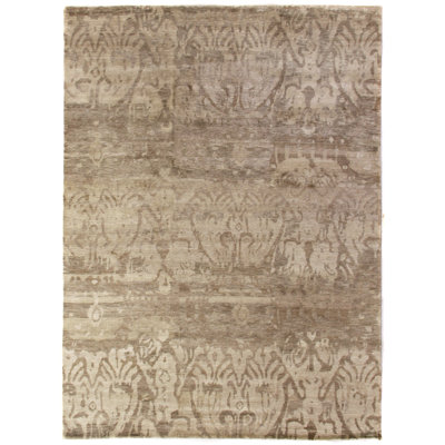 Antique'd Damask Area Rug