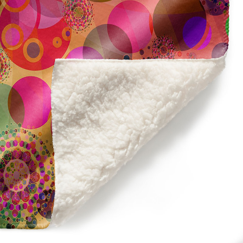  Couverture douce en sherpa, 68 po x 80 po, Rose