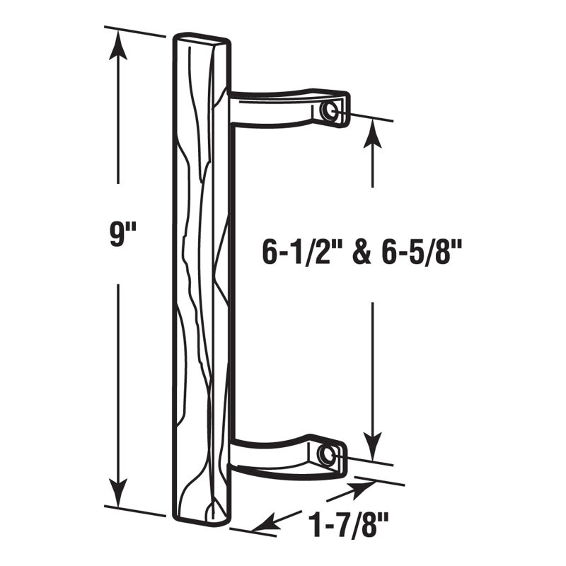 FHC C1189 Sliding Door Hardwood Handle