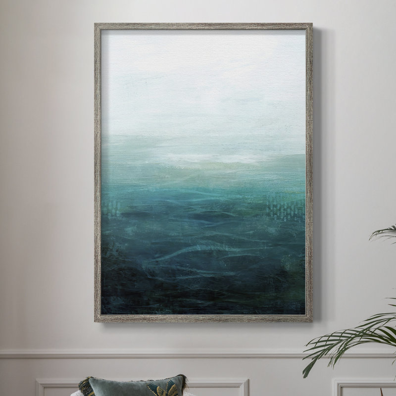 «Drifting Sea II», reproduction encadrée - bois massif, H 11 po x l 9 po