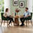 Upholstered Solid Wood Dining Chair Side Chair With Armrests-1538394537