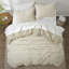 Ensemble de housse de couette respirant en mélange de lin, mélange de lin de coton lavable à la machine-119332089