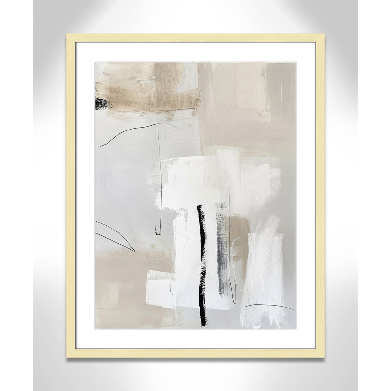 «Neutral Balance II» par Lazar Studio, 23.5'' W x 29.5'' H, Imprimé mat, Matte Gold