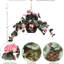 Geranium rose suspendu de 25 pouces dans un panier, fleur artificielle, faux floral pour arrangements de vase et décoration intérieure