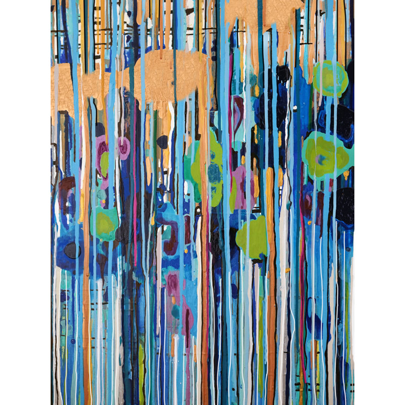 Flow N 2 Print by Kari Souders, 20" H x 16" W, Black Framed Paper