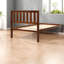Lit plateforme en bois durable, style noyer, simple pour les maisons modernes