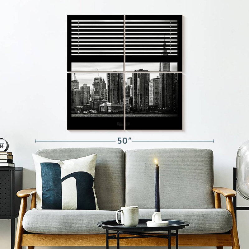 Fenêtre Sireci à New York, H 32 po x l 32 po