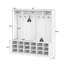 Organisateur de couloir blanc avec banc