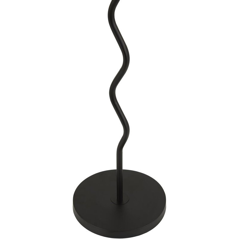 Burt Gleda Meander Floor Lamp, Black, White