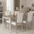 American light luxury and simple dining table 6 - Person Mahogany Solid Wood Top Four Leg Base Dining Set-100529595