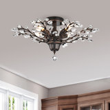 Newlyn 4 - Light 23.6" Unique Tiered Semi Flush Mount