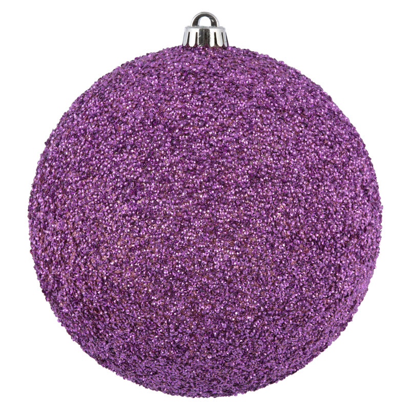 Ornement boule perlé, Mauve