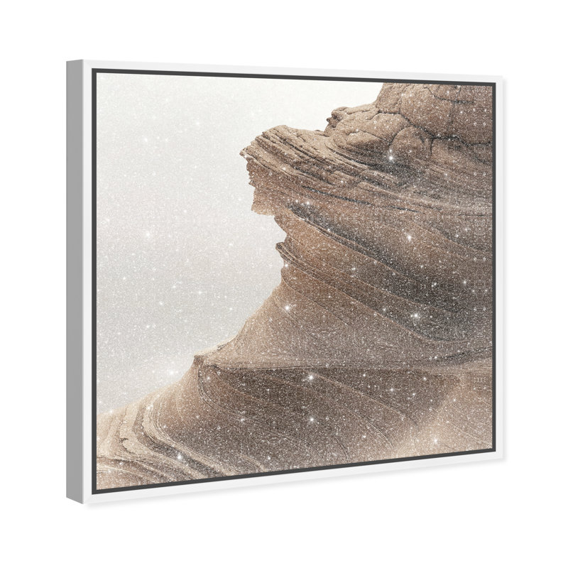 Stoic Sandstone I Print by Oliver Gal, 21"H x 21"W, White Floater Frame