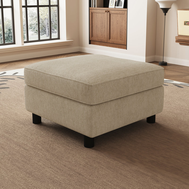 Canapé-lit simple modulaire avec rangement, Beige