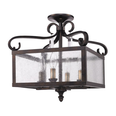 4 - Light 13.5" Semi Flush Mount