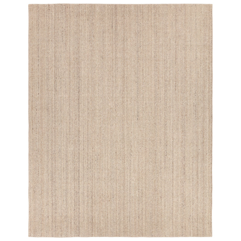 Tapis brun clair / taupe tissé à la main Gracie Oaks Ridling, Rectangle 7 pi 9 po x 9 pi 9 po