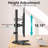 Single Monitor Stands Fits 13-32 Inch/17.6 Lbs Screen, Free-Standing Computer Monitor Mount, Monitor Desk Stand With Adjustable Height/Tilt/Swivel/Rotation, VESA Monitor Stand 75X75 100X100